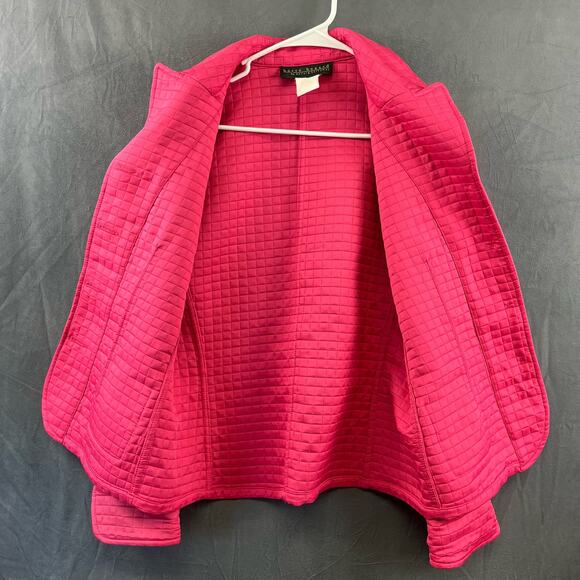 Vintage Harve Bernard by Holtzman Barbie Quilted Women Large Button-Down Blazer - Picture 2 of 9